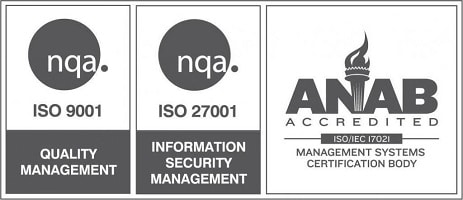 Core Business Solutions ISO 9001 and ISO 27001 Certification Logo