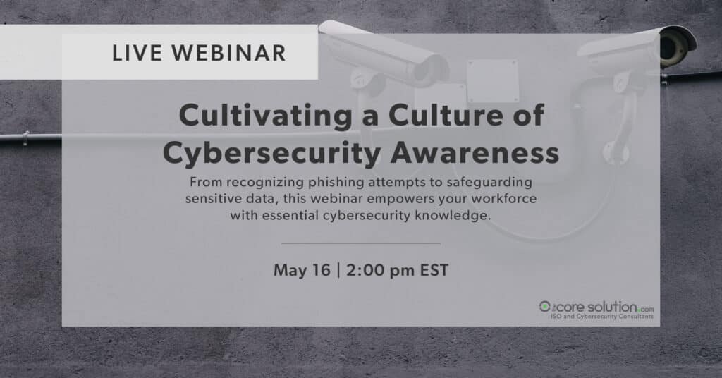 Cybersecurity Webinar - Cultivating Culture