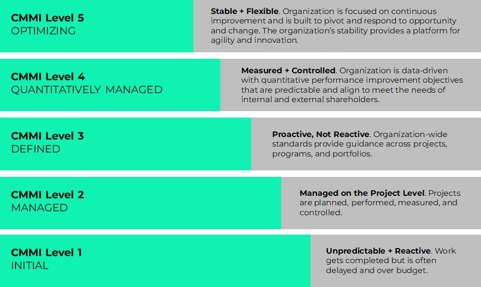 CMMI 5 Levels